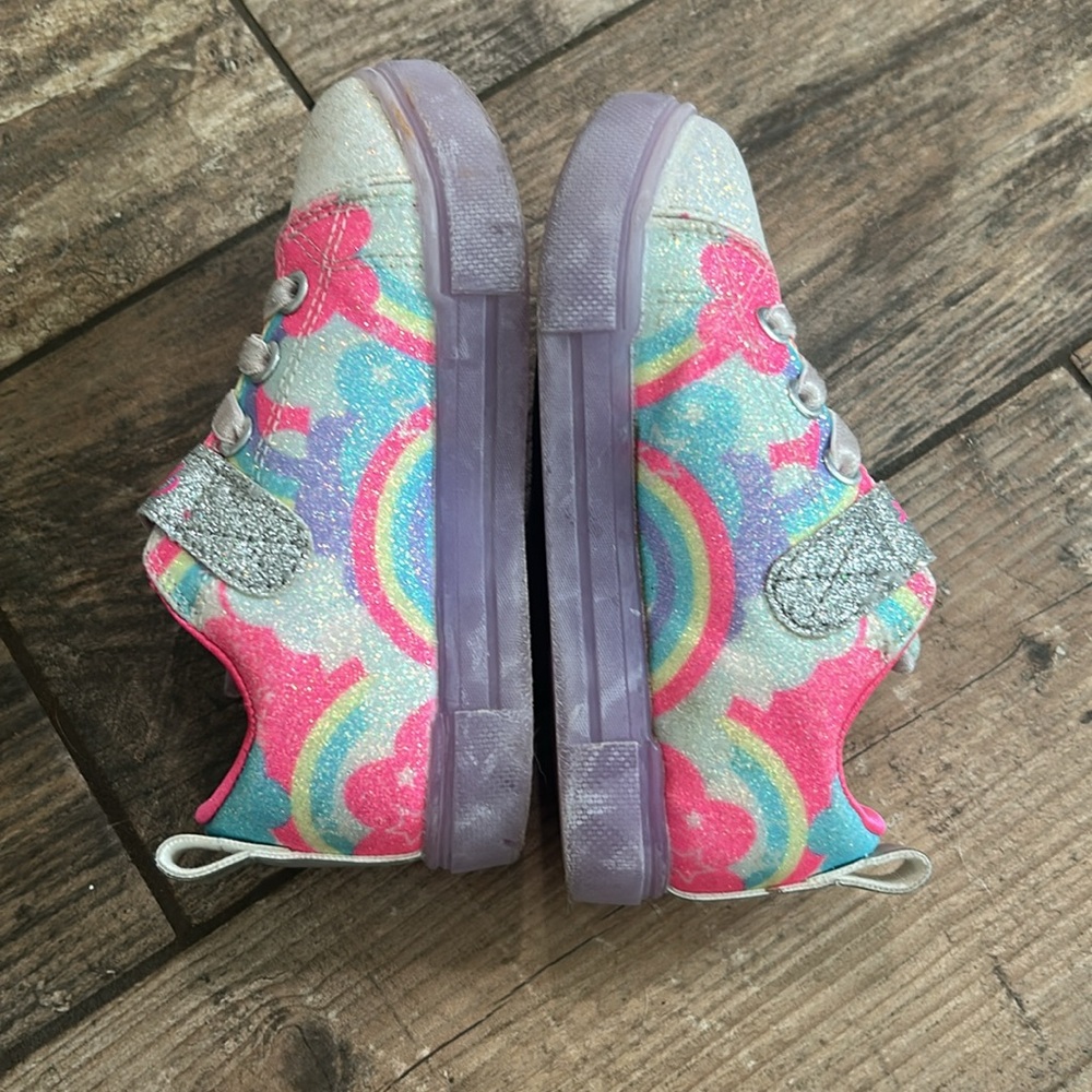 Skechers Pink and Silver Twinkle Toes - Picture 6 of 9